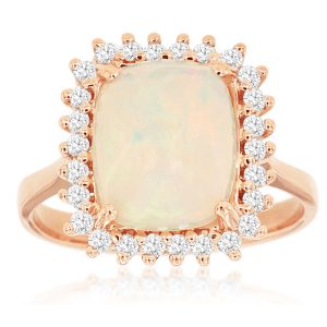 OPAL & DIAMOND RING