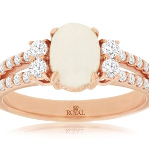 OPAL & DIAMOND RING