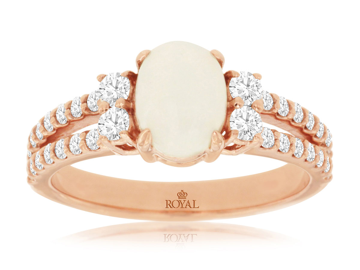 OPAL & DIAMOND RING