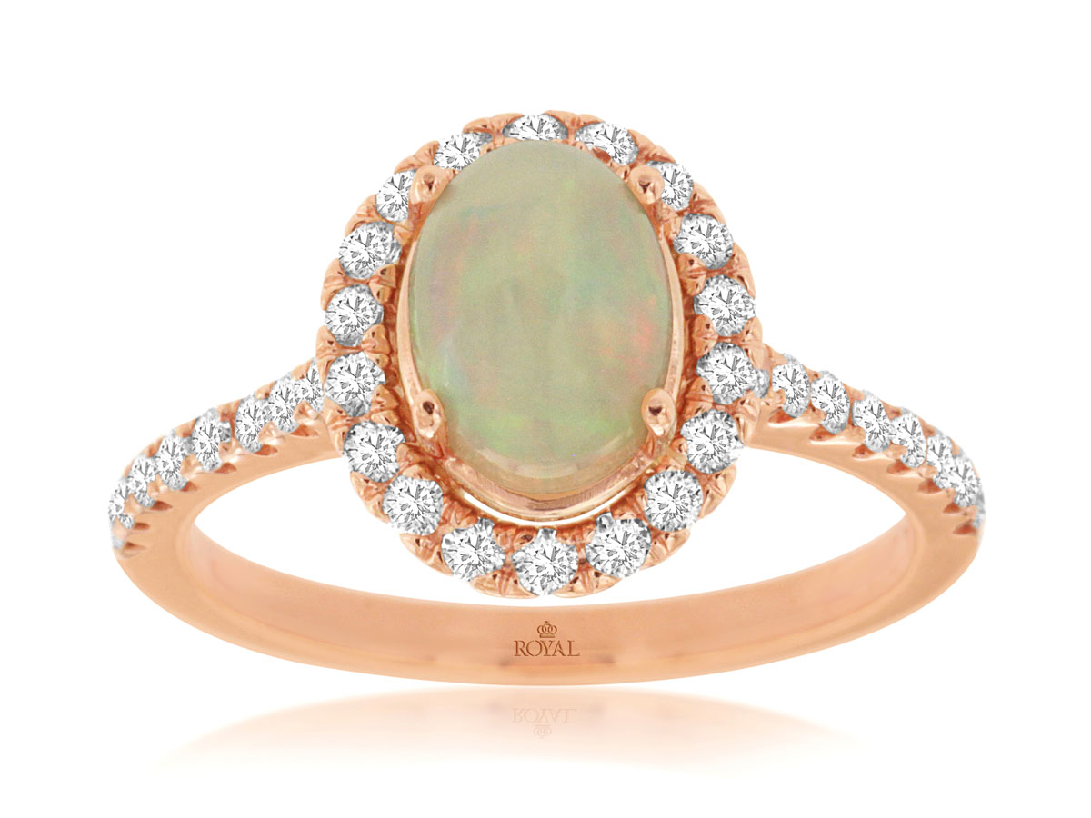 OPAL & DIAMOND RING
