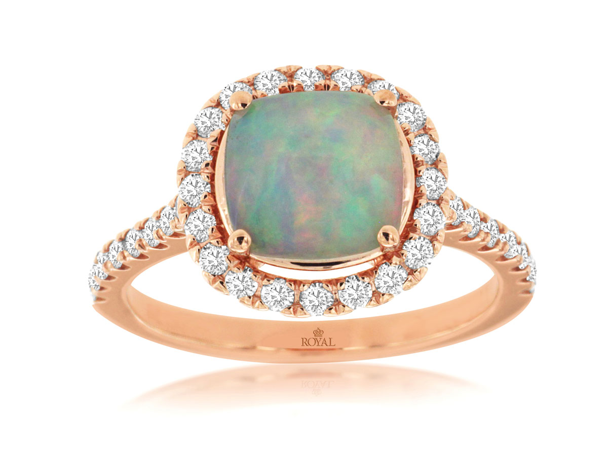 OPAL & DIAMOND RING