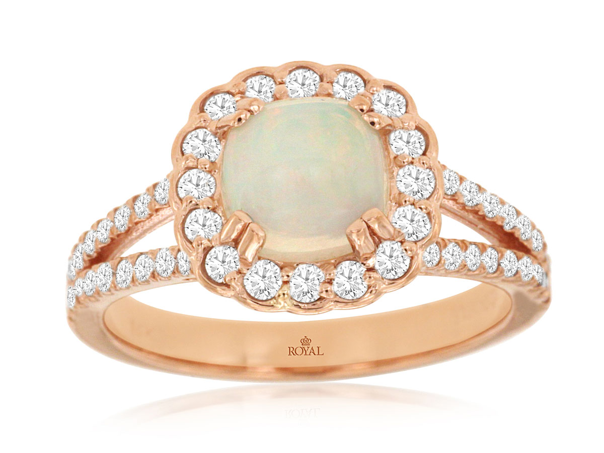 OPAL & DIAMOND RING