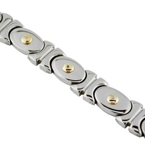 STAINLESS STEEL & 14K BRACELET