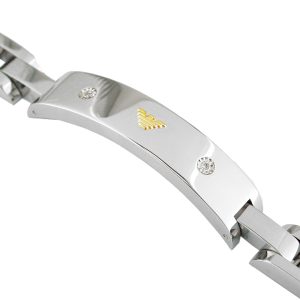 STAINLESS STEEL & 14K BRACELET