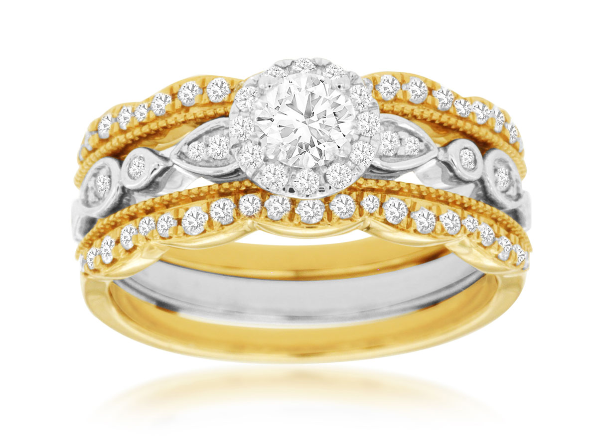 ENGAGEMET& INSERT DIAMOND RING