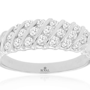DIAMOND WEDDING RING(WHT GOLD)