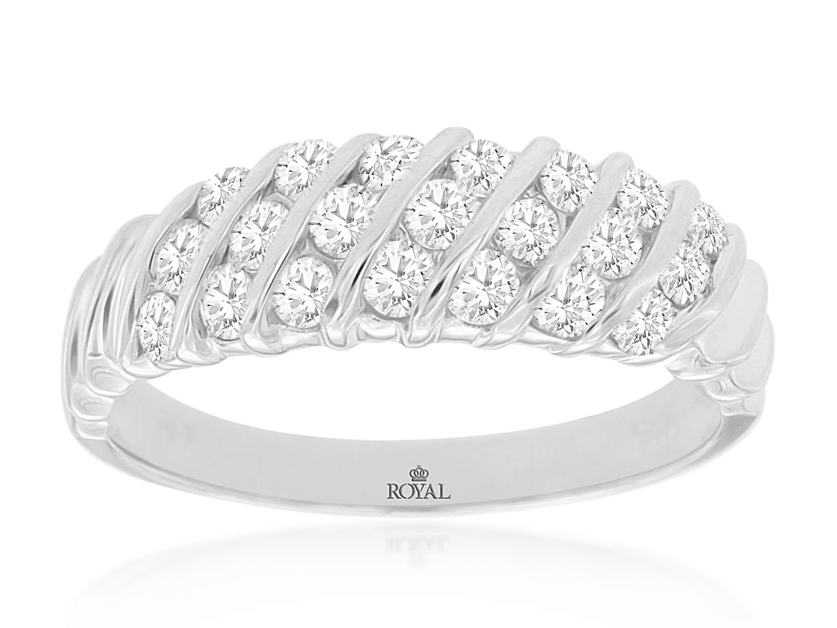 DIAMOND WEDDING RING(WHT GOLD)