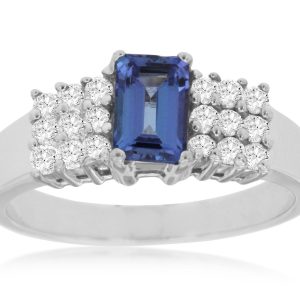 TANZANITE & DIAMOND RING