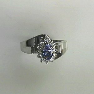 TANZANITE & DIAMOND RING
