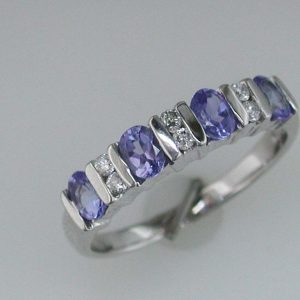 TANZANITE & DIAMOND BAND