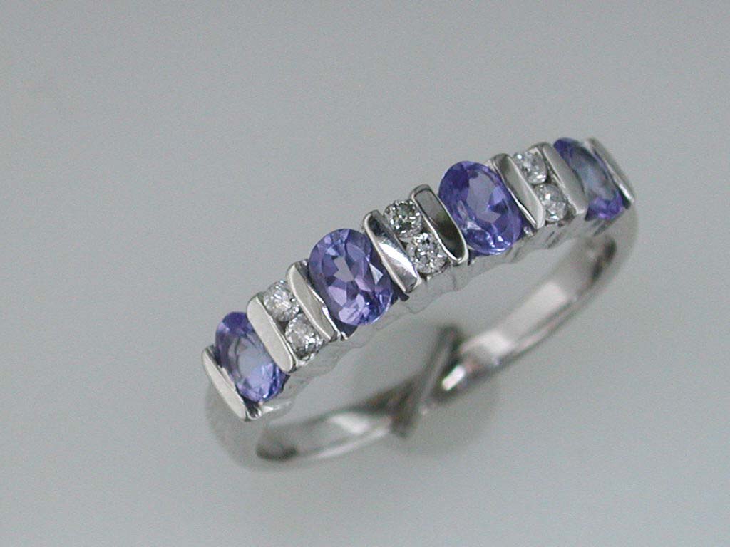 TANZANITE & DIAMOND BAND