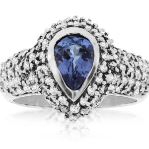 TANZANITE & DIAMOND RING