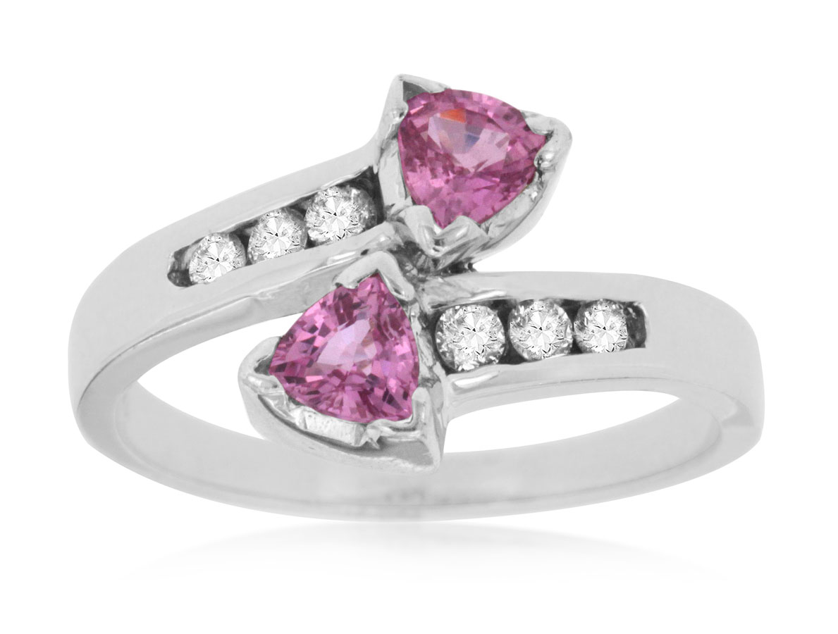PINK SAPPHIRE & DIAMOND RING