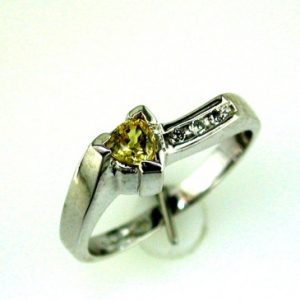 YELLOW SP & DIAMOND RING