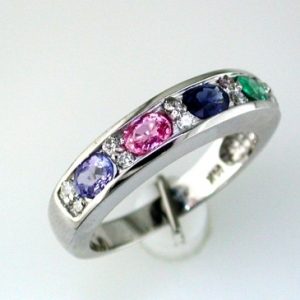 DIAMOND & MULTICOLOR BAND