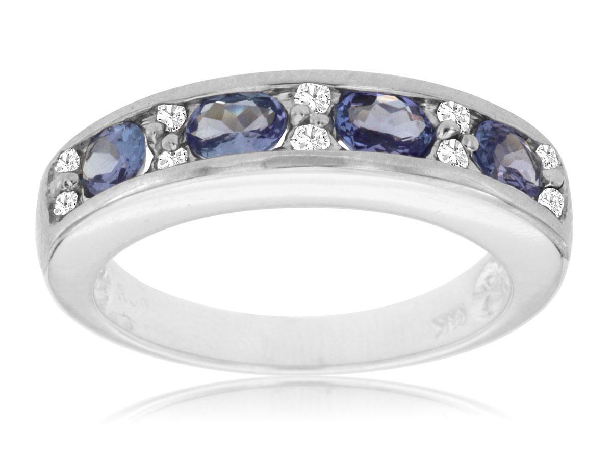 TANZANITE & DIAMOND RING