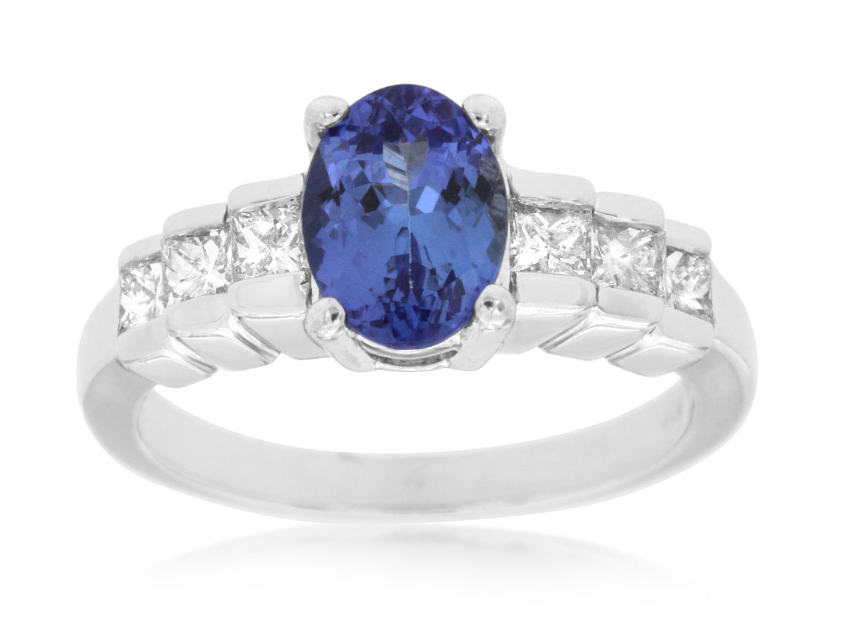 TANZANITE & DIAMOND RING