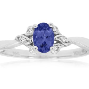 TANZANITE & DIAMOND RING