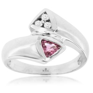 PINK SAPPHIRE & DIAMOND RING