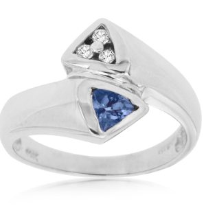 TANZANITE & DIAMOND RING