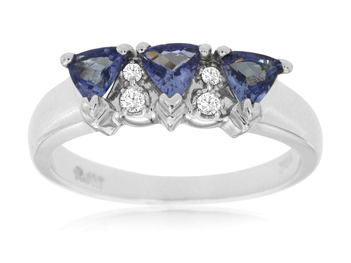 TANZANITE & DIAMOND RING