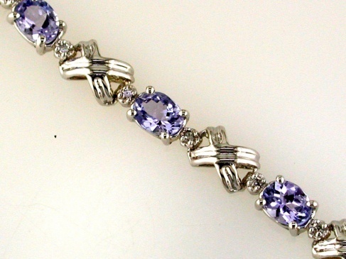 TANZANITE & DIAMOND BRACELET