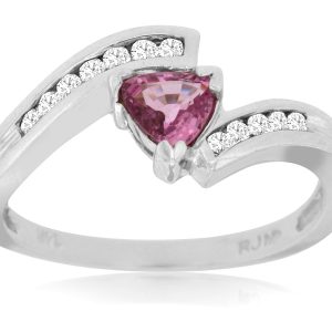 PINK SAPPHIRE & DIAMOND RING