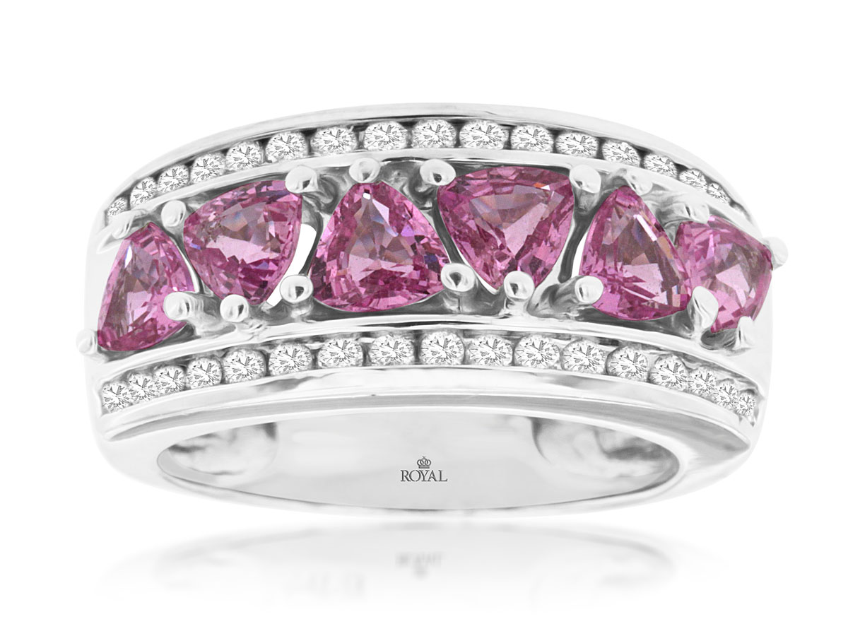 PINK SAPPHIRE & DIAMOND RING