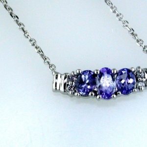 TANZANITE & DIAMOND NECKLACE