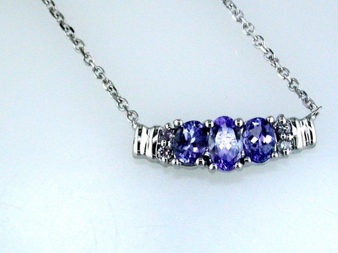 TANZANITE & DIAMOND NECKLACE