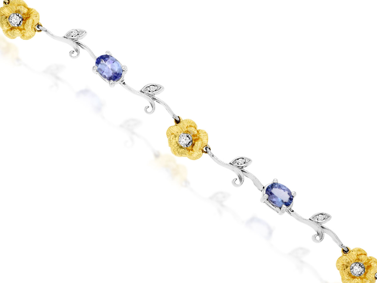 TANZANITE & DIAMOND BRACELET