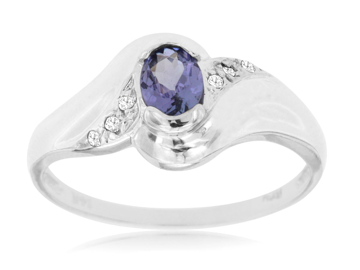 TANZANITE & DIAMOND RING