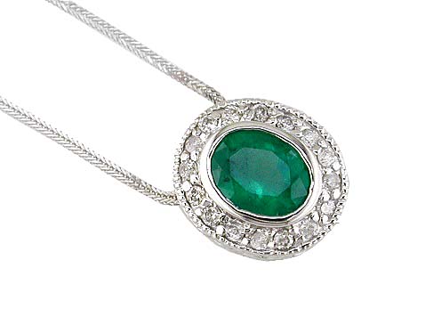 EMERALD & DIAMOND PENDANT