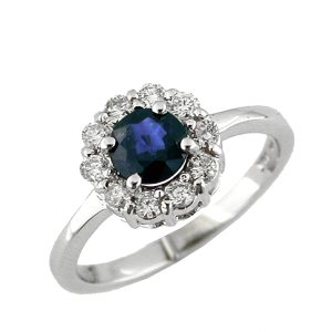 SAPPHIRE & DIAMOND RING