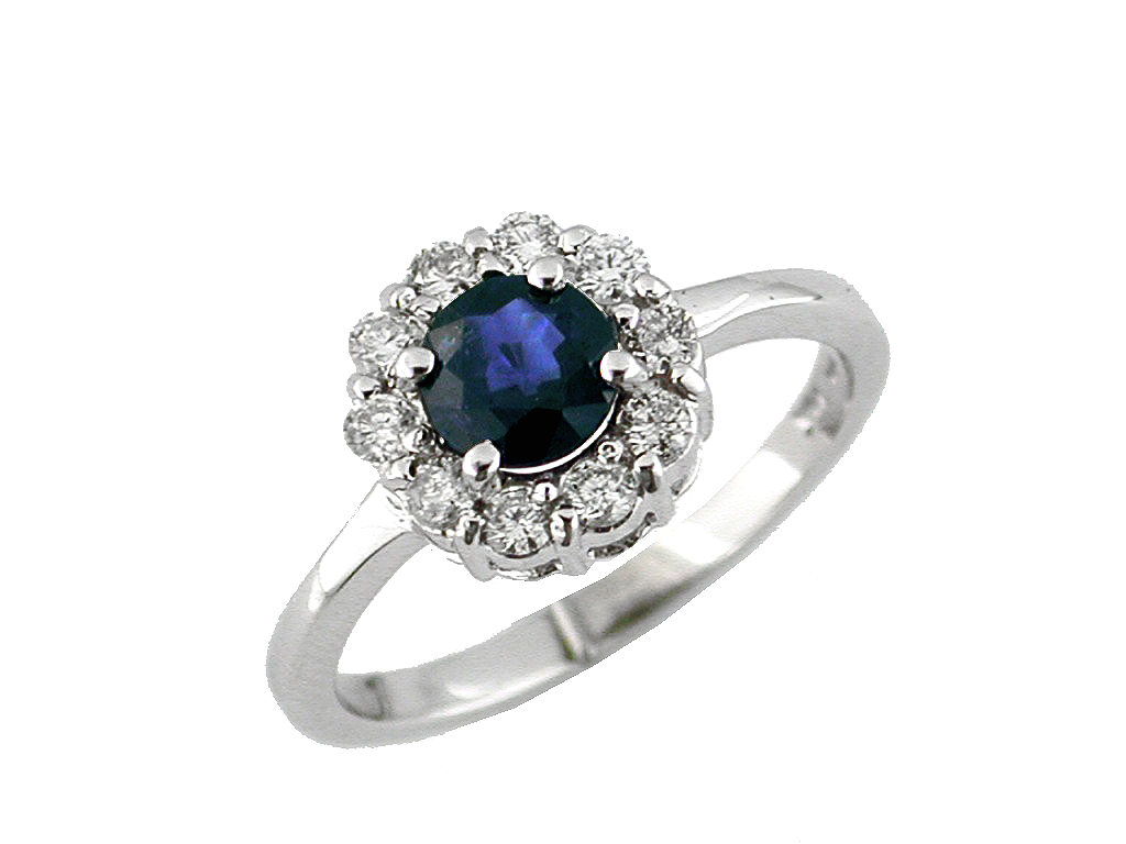 SAPPHIRE & DIAMOND RING