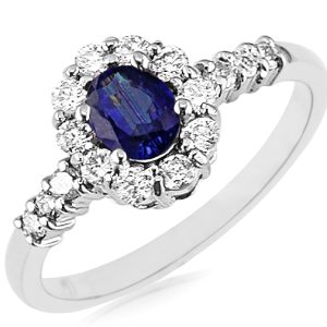 SAPPHIRE & DIAMOND RING