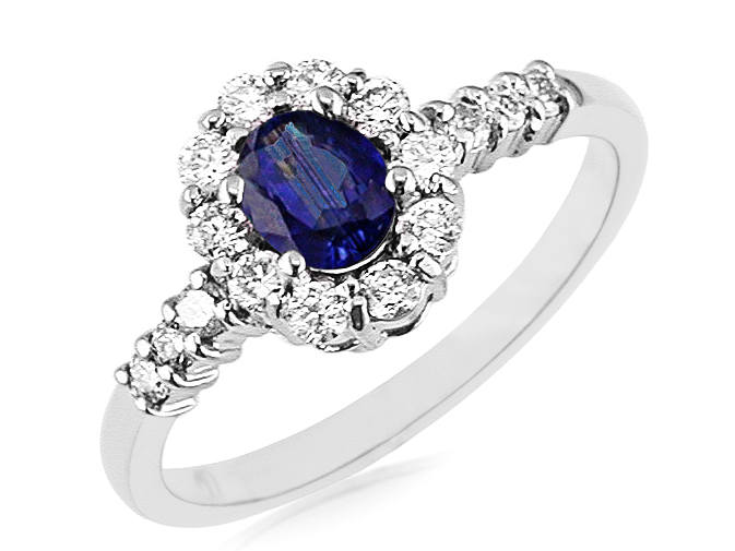 SAPPHIRE & DIAMOND RING