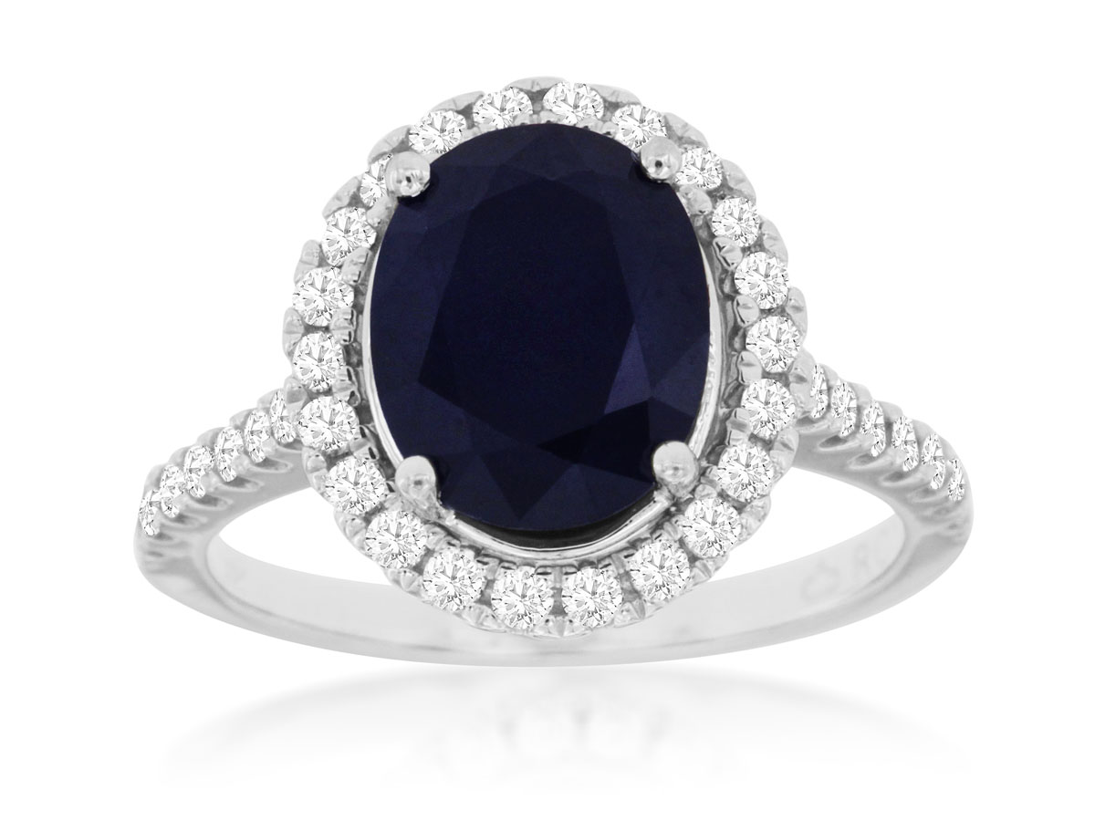 SAPPHIRE & DIAMOND RING