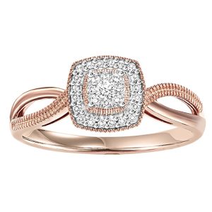 14K Diamond Ring 1/8 ctw