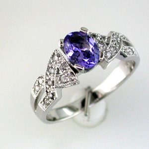 TANZANITE & DIAMOND RING