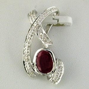 RUBY & DIAMOND PENDANT
