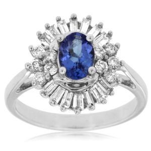 TANZANITE & DIAMOND RING