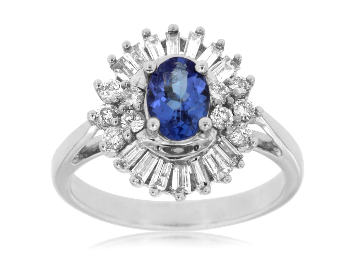 TANZANITE & DIAMOND RING