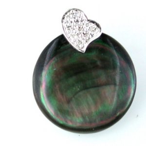 MOP & DIAMOND PENDANT
