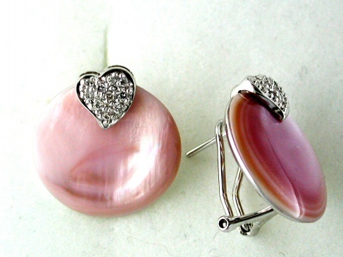 MOP & DIAMOND EARRING