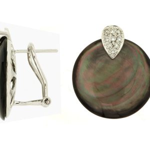 MOP & DIAMOND EARRING