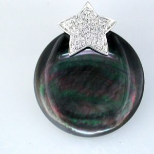 MOP & DIAMOND PENDANT