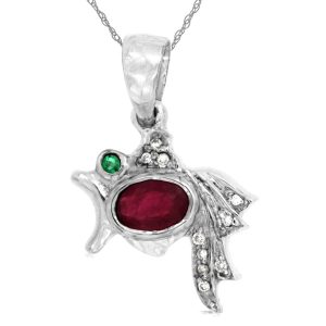 RUBY & DIAMOND PENDANT
