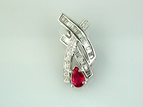 RUBY & DIAMOND PENDANT