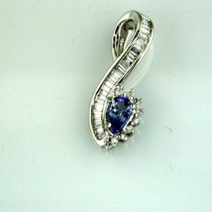 TANZANITE & DIAMOND PENDANT